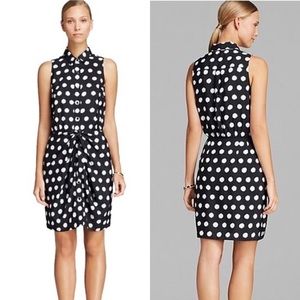 Michael MICHAEL Kors Navy Polka Dot dress - Sz 00